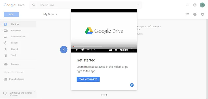 Google Drive makes great use of videos to educate users.