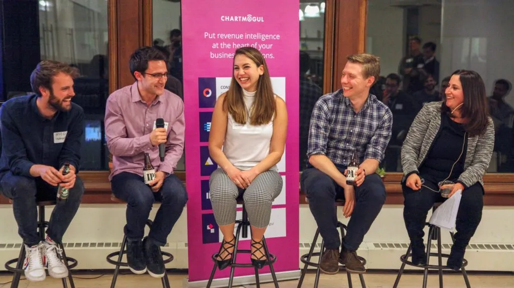 From left to right: Nicolas Wittenborn, Nick Franklin, Michaela Lehr, Dave Sheen, Rachel Koplowitz