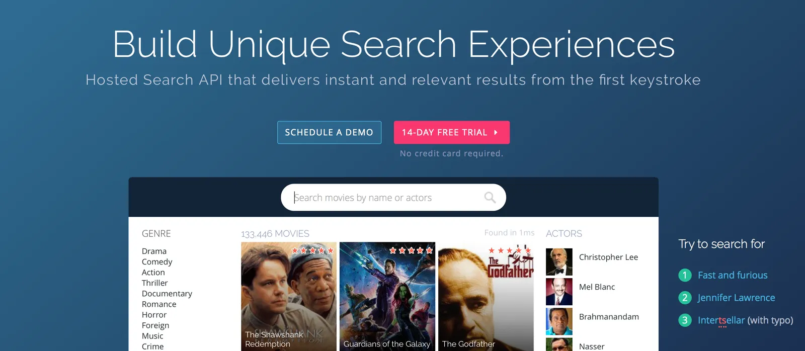 Algolia does a great job of displaying the value of their product in an interactive and engaging way.