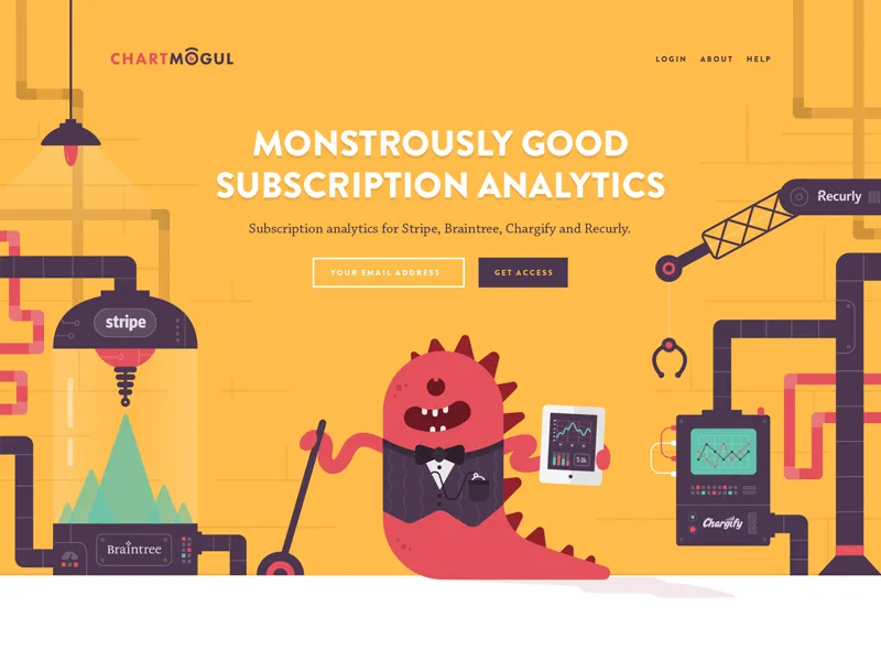 ChartMogul’s homepage circa 2015