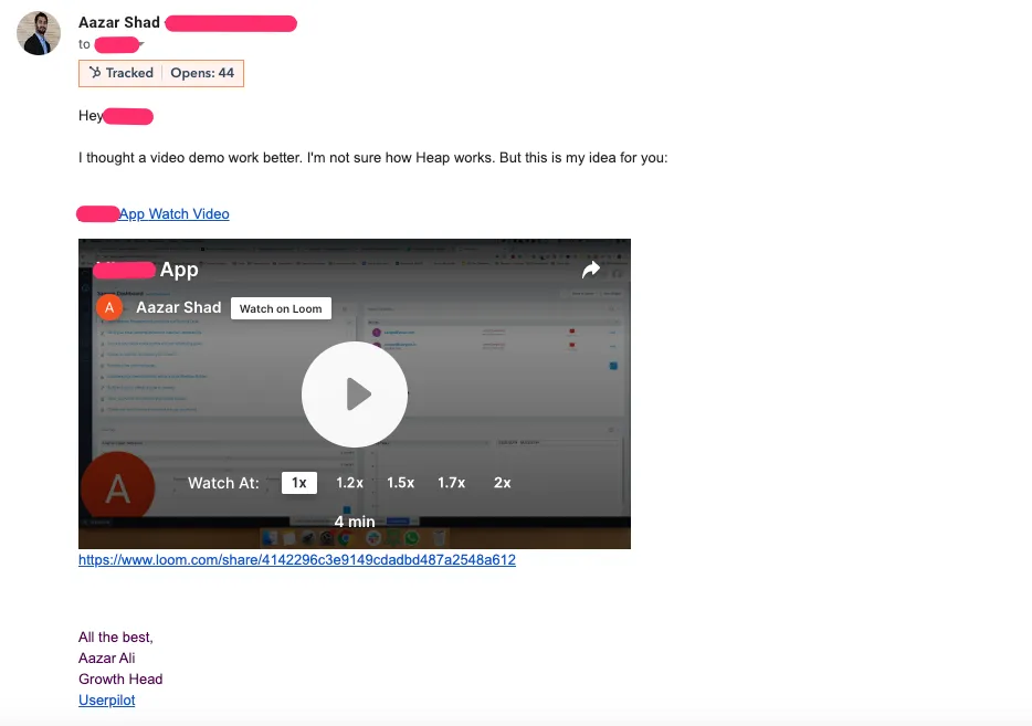 A personalized video is a great way to engage a cool lead.